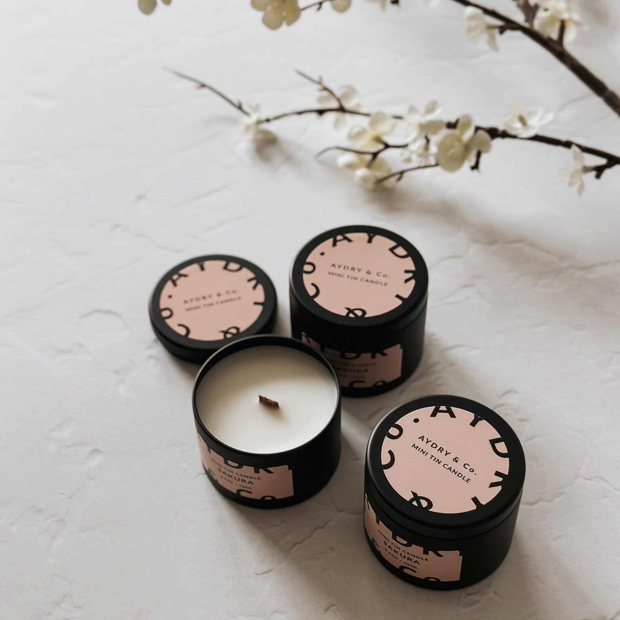 SAKURA MINI TIN CANDLE