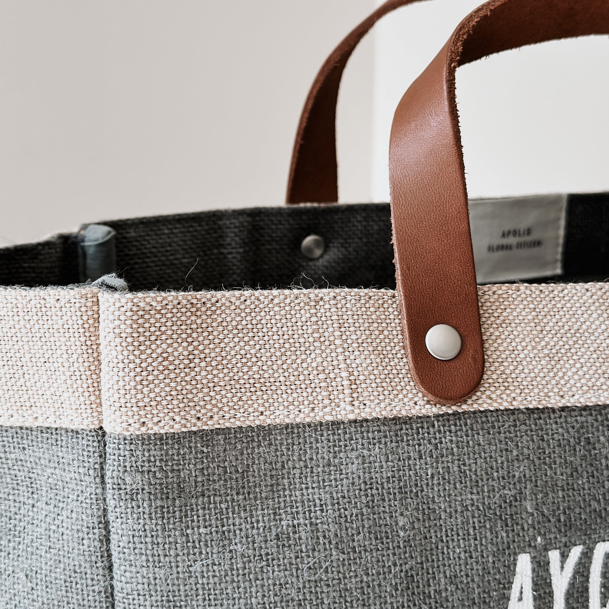 AYDRY & Co. x APOLIS MARKET BAG - GRAY