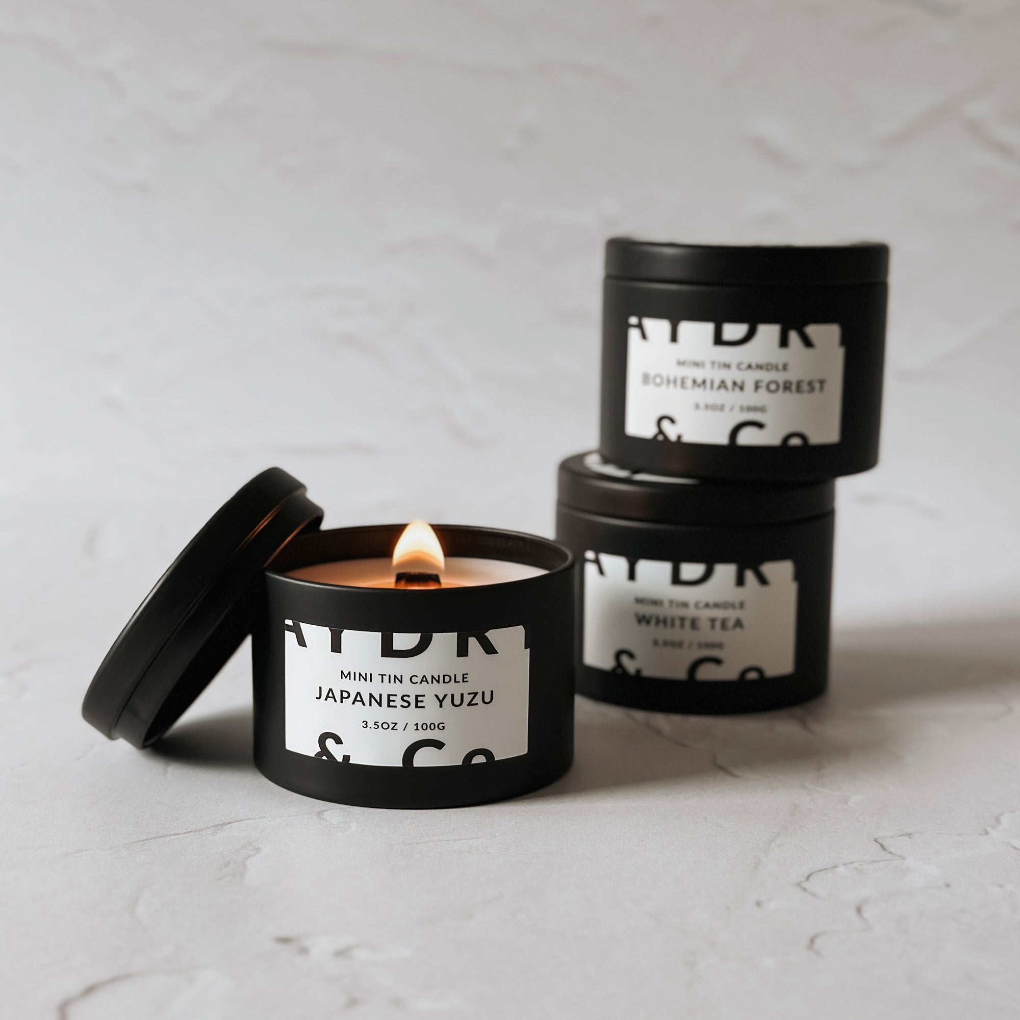 JAPANESE YUZU MINI TIN CANDLE