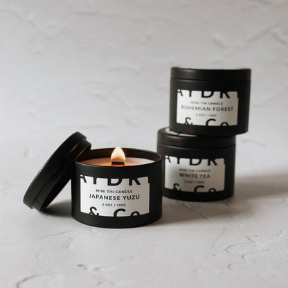 JAPANESE YUZU MINI TIN CANDLE