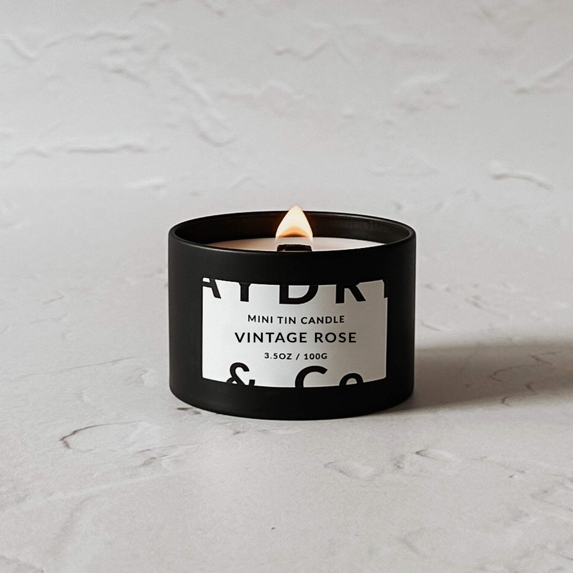 VINTAGE ROSE MINI TIN CANDLE